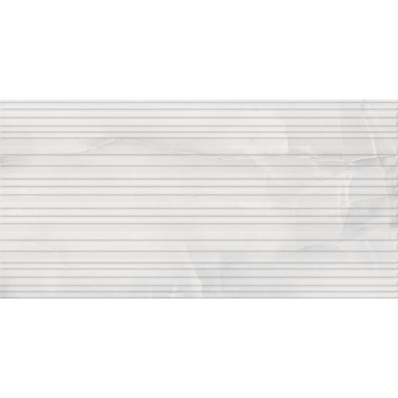 Onice Lines Perla 25x50 γυαλιστερό ανάγλυφο πλακάκι τοίχου με περλέ μαρμάρινη όψη